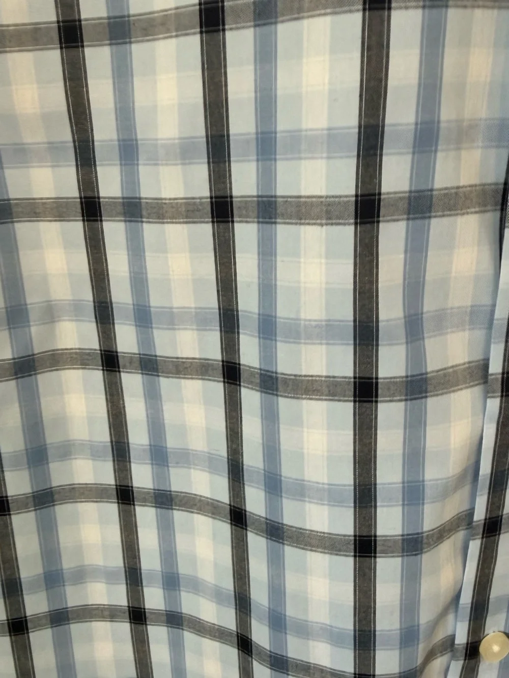 Banana Republic Blue and Plaid Button-Up Shirt